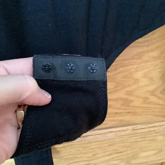 BARDOT Black Velvet Brocade Leopard Bodysuit - Picture 9 of 15